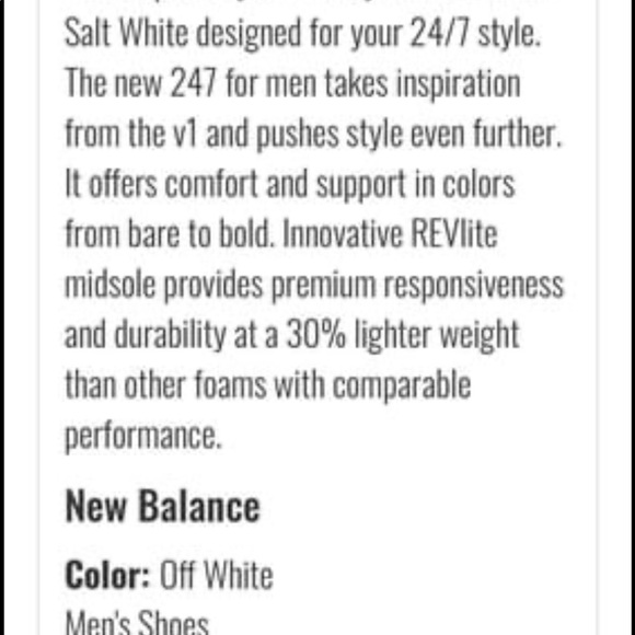 Men’s leather NB 247 sneakers Side 11.5 - Picture 5 of 7